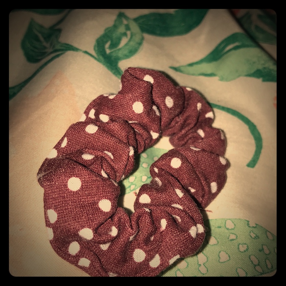 Red Scrunchie Never Worn